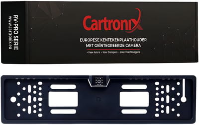Cartronix RV-410 PRO kentekenplaathouder met camera | 8 LED Nachtzicht