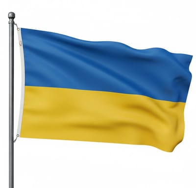 Trasal - vlag Oekraïne - oekraïense vlag - 150x90cm
