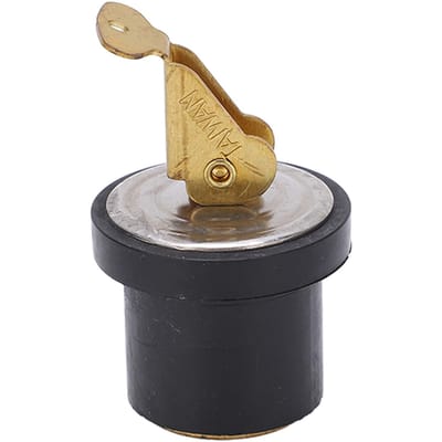 Bouchon de vidange à compression 19 mm Type à vis en laiton Joint en caoutchouc Bateau Yacht Accessoires marins Diamètre 7 8 po gray