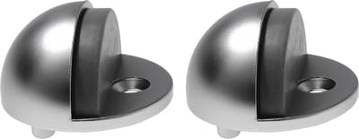 Protect-it Deurstopper/deurbuffer Moon - 2x - D45mm - verchroomd - mat