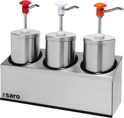 Saro Sausdispenser, Sauce dispenser - model PD-006 3 x 2,25 ltr