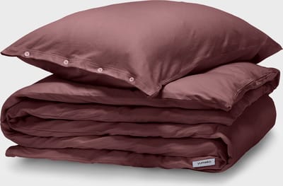 Yumeko dekbedovertrek jersey evening roze 140x220 + 1/60x70 - Biologisch & ecologisch