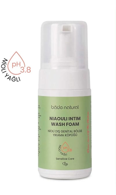 Bade Natural Niaouli Intimate Wash Foam – Natuurlijke Intieme Reiniging met Niaouli Olie – pH 3.8 – 125 ml