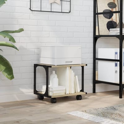 vidaXL - Printerkastje - 2-laags - 41x28x33,5 - cm - hout - sonoma - eiken