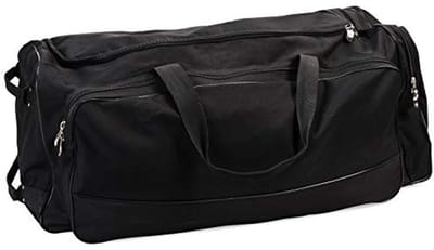 Grote nylon sporttas op wielen voor honkbal, voetbal, basketbal, hockey en training