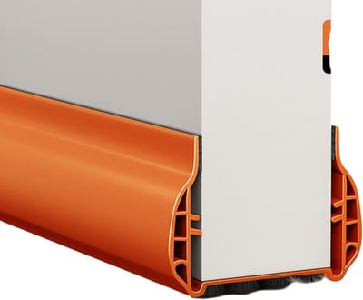 Deurtochtstopper - Tochtstrip deur - Tocht weren - Flexibel PVC materiaal - 93 cm lengte - Bruin