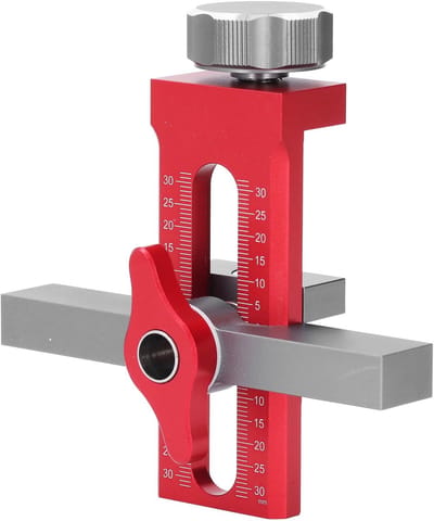 Dailygoods- Montagesjabloon Snelle Installatie - Verstelbare Positioneringssjabloon - Kastdeuren - Hoogwaardige Aluminiumlegering - Nauwkeurige Schaal - Duurzaam Gereedschap - Installatiesjabloon