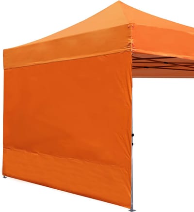 Zijwand voor Partytent 3x3m - Losse Tentwand Rechthoekig - Waterafstotend Oranje