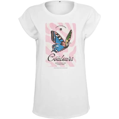Mister Tee - Couleurs Dames Tshirt - XS - Wit