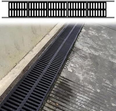 Afvoerrooster Afdekking - Drain Cover - Waterafvoer Optimaliseren - Gemakkelijk Aanpasbaar - 40 x 60 cm - Zwart