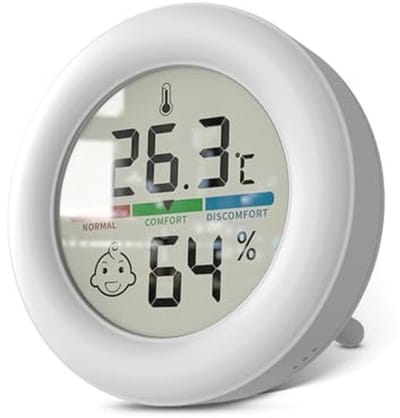 Digitale hygrometer en thermometer voor binnen met LCD-display