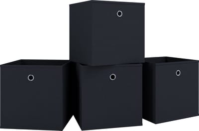 Set van 4 vouwdozen vouwdoos stoffen doos vouwdoos plank doos opbergdozen