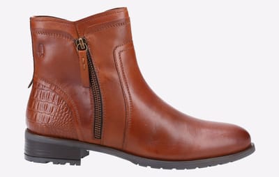 Hush Puppies Scarlett Leren Dames Laarzen In Het Bruin