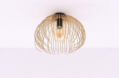 Plafondlamp Jelly - zwart goud - 35cm