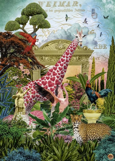 Heye puzzel Giraffolove 1000 stukjes - Fauna Fantasies puzzel.