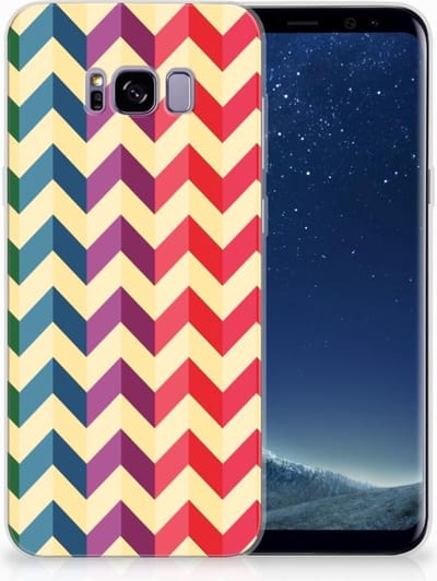 Samsung Galaxy S8 Plus TPU bumper Zigzag Multi Color