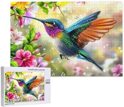 Legpuzzel 1000 Stukjes - Volwassen Puzzel Vogel - Ontspanning en Hobby - Uniek Gesneden Stukjes - 75x50cm - Multicolor