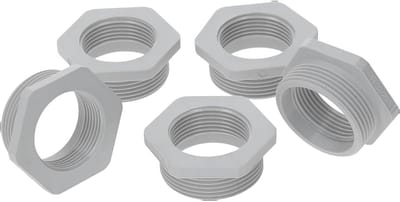 5 stuks Kalitec G6322500 verloopstuk M32/M25 kunststof lichtgrijs