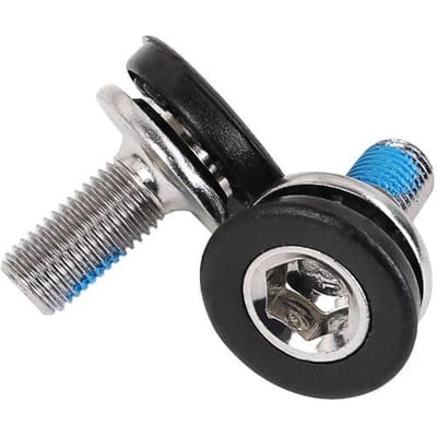 Boulon de fixation de manivelle hexagonale de vélo avec capuchon Vis de boîtier de pédalier sans capuchon pour axe de vélo de route Pédalier carré 1pc black