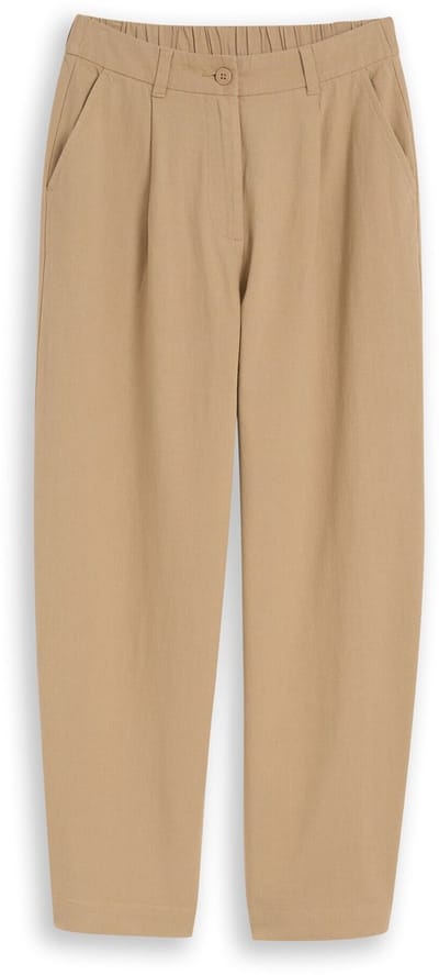 Tom Tailor Denim - Barrel-broek van katoen - Maat XL - Mink Beige