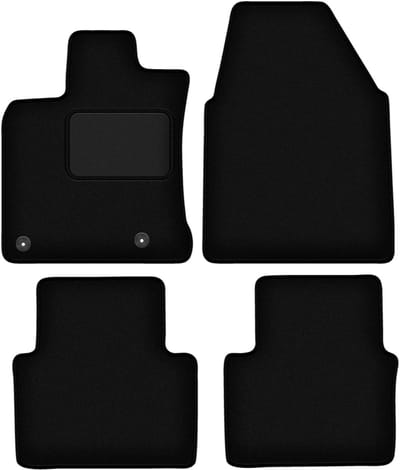 Zwarte veloursmatten voor: Nissan Qashqai I J10 (brede) crossover (2007-2013)