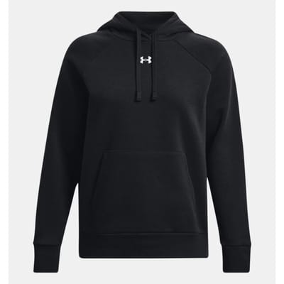 Under Armour UA Rival Fleece Hoodie Dames Sporttrui - Zwart - Wit