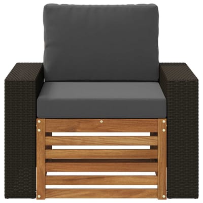 vidaXL - Buiten - Midden - Sofa - Naturel