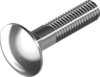 RVS slotbout A2 gedeeltelijk schroefdraad M10x45 mm per 5 stuks
