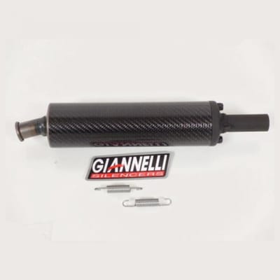 GIANNELLI uitlaatdemper voor Peugeot 400 Metropolis scooter 2013 tot 2016 14019 / carbon Gloednieuw