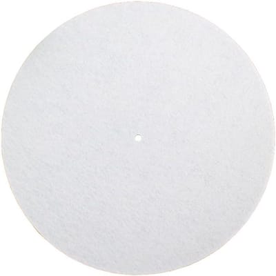 2mm Dikke Anti-Statische Vilt Platenmat - Vibration Mat voor LP Vinyl Platen Speler - Audiophile Mat in Wit