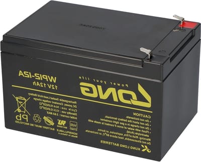 Oplaadbare Batterij - AGM Accu - Noodstroom Toepassingen - Onderhoudsvrij Ontwerp - 12V 12Ah - Zwart