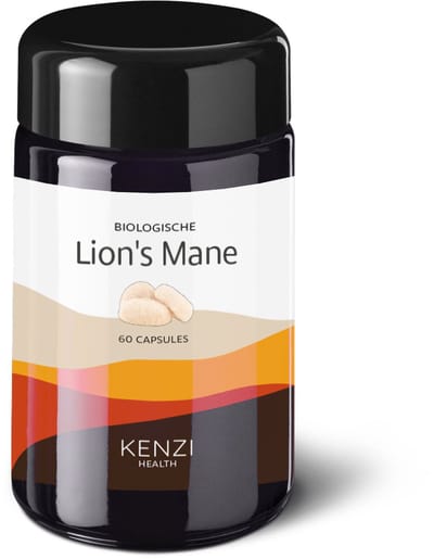 Lion's Mane Extract Capsules Bio 400 mg – 60 Stuks | Sterk 10:1 Concentraat | Vruchtlichamen & Acerola Vitamine C - (Kenzi)