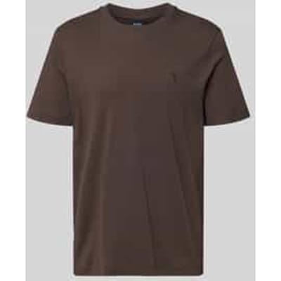 T-shirt met logostitching model 'Priamo'