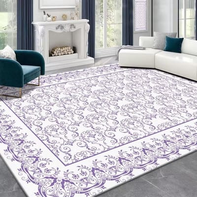 Tapijt Woonkamer Nieuwe Lichte Luxe Hoge Sensatie Slaapkamer Wassen Kan Afvegen Crème Wind Imitatie Kasjmier Groot Oppervlak Mat 140*200CM