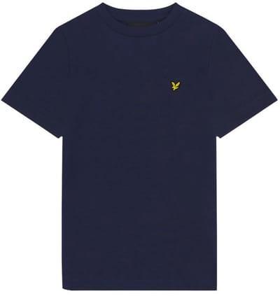 Lyle & Scott Plain T-shirt B Polo's & T-shirts Jongens - Polo shirt - Donkerblauw - Maat 128/134