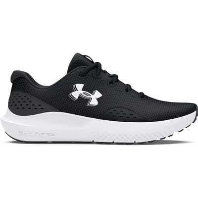 Under Armour UA Charged Surge 4-BLK Heren Sportschoenen - Zwart - Antraciet - Wit