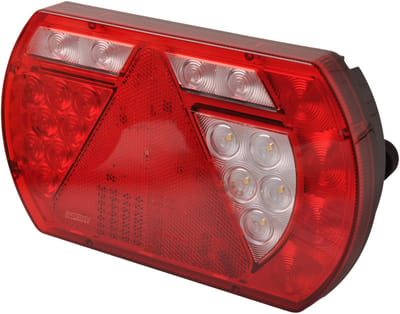 Achterlicht - Lucidity LED - rechts - 236x140x52 mm - Aspöck 8-polige connector - met ingebouwde weerstand