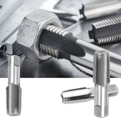 Pijpschroefdraadboorset - draadsnijder van koolstofstaal - 1/2 inch binnendraad - 3/4 inch binnendraad - buisschroefdraadboor voor mechanische en automobielreparatie - waterbuisverbindingen - professionele gereedschappen