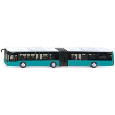 siku 3736, MAN gelede bus, 1:50, incl. 2 stickervellen, metaal/kunststof, turquoise, speelgoedmodel, rubberen banden, open deuren