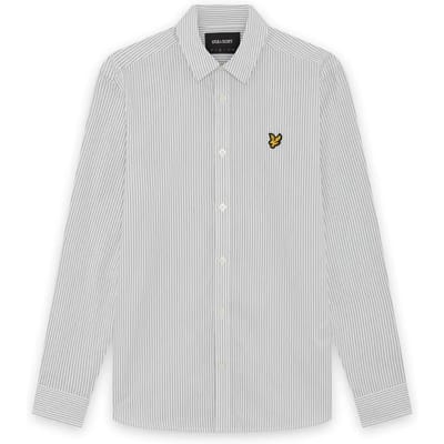Hemd met lange mouwen en dubbele streep Lyle & Scott