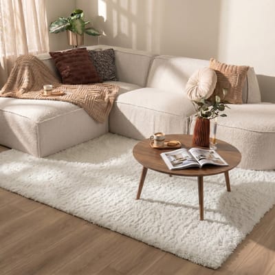 NATURL. Shaggy vloerkleed - Blaze Wit - 240x330cm