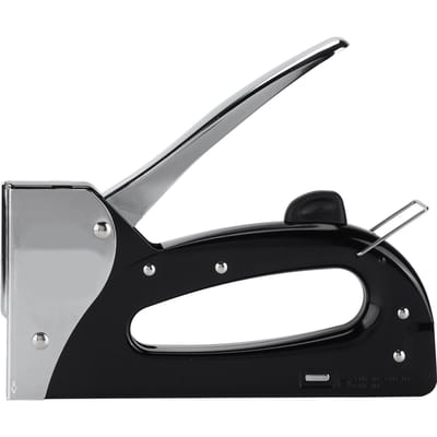 Nietmachine Draagbaar Duurzaam Veilig Praktisch Ergonomisch Handmatig Nietapparaat voor Materiaal Fixeren DIY gray