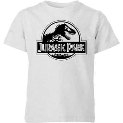 Jurassic Park Logo Kids' T-Shirt - Grey - 134/140 (9-10 jaar)