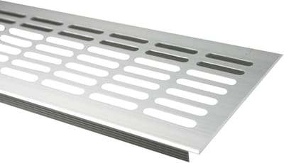 Ventilatierooster RVS-look Aluminium Geperforeerd Rooster Diverse Maten