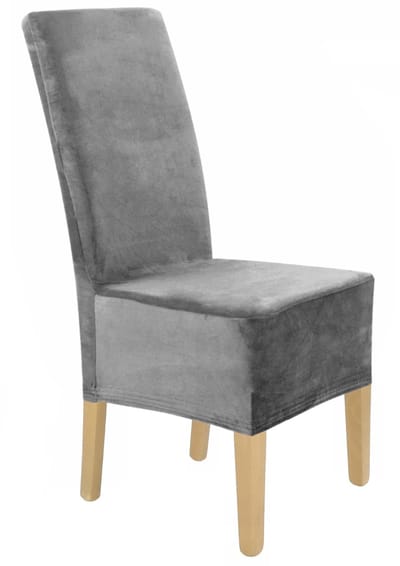 Ubieramy-meble Serie - XXL Stoelhoes - Grijs - Elastisch Velours - Bescherming