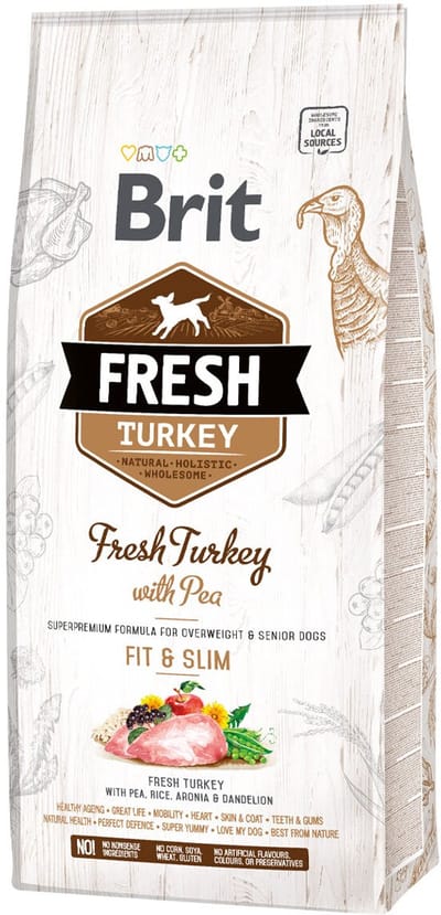 Brit Fresh Turkey with Pea Light Fit & Slim Adult - Senior