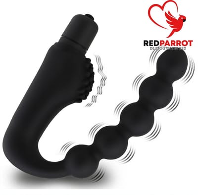 Clitoris en G-spot vibrator - 10 standen - Buttplug - Kralen - 10 x 2 CM