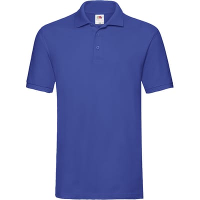 Fruit of the Loom Unisex Premium poloshirt voor volwassenen (Koningsblauw)