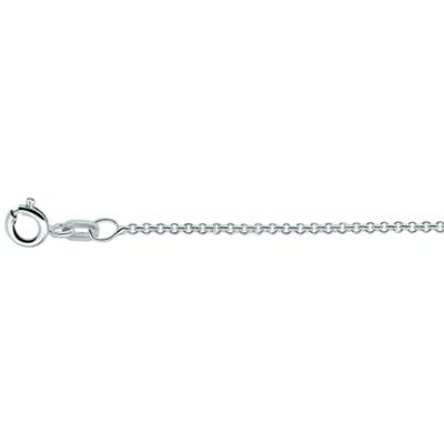 Zilveren Collier anker rond 1 1018837 60 cm