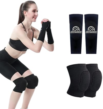 Beschermende Armwarmers en Kniebeschermers voor Volleybal - Ideaal voor Sporters, Comfortabel en Duurzaam